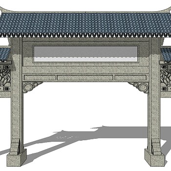 中式古建牌坊牌楼 (60)