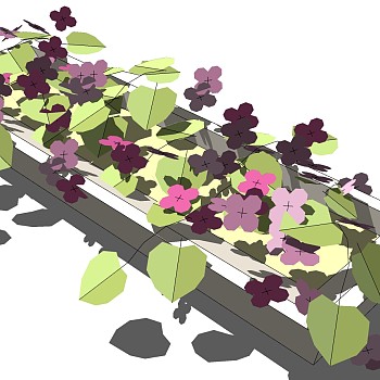室外园林景观盆景盆栽sketchup草图模型下载盆栽 (29)
