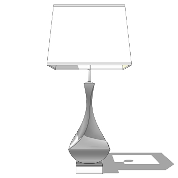 37现代简约陶瓷台灯sketchup草图模型下载