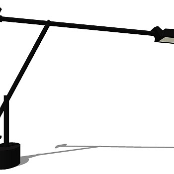 39现代简约长臂折叠台灯sketchup草图模型下载