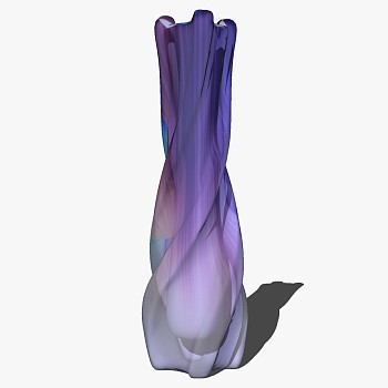 新中式现代陶瓷花瓶摆件su草图模型下载 (11)