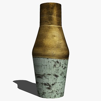 新中式现代陶瓷花瓶摆件su草图模型下载 (7)