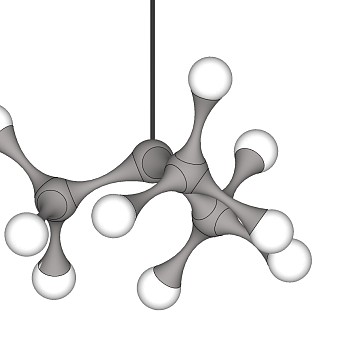 4现代异形吊灯灯泡组合SketchUp草图模型下载