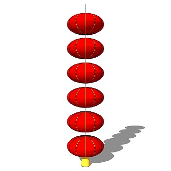 中式红灯笼吊灯 (1)