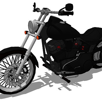 摩托车su草图模型下载 (1)