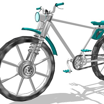 自行车su草图模型 (10)