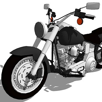 摩托车su草图模型下载 (26)