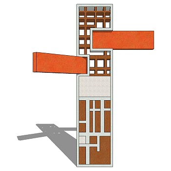 商场商业道路指示牌标SketchUp草图模型下载 (42)