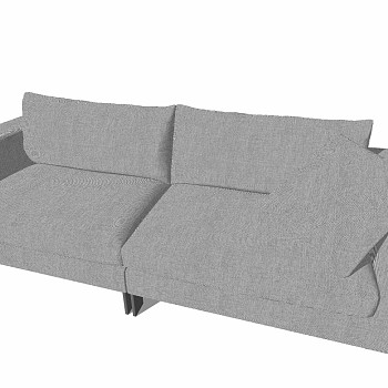 北欧现代单体沙发多人沙发 (1)