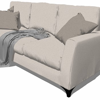 北欧现代单体沙发多人沙发 (4)