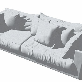 北欧现代单体沙发多人沙发 (2)