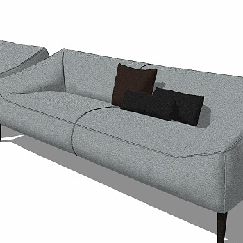 北欧现代单体沙发多人沙发 (6)