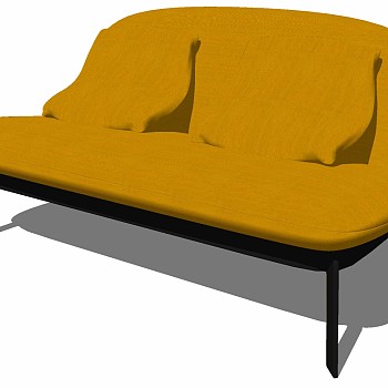 北欧现代单体沙发多人沙发 (15)