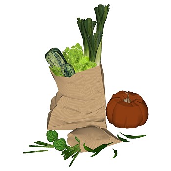 蔬菜sketchup草图模型下载