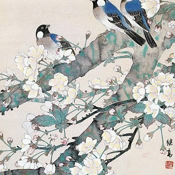 中式花鸟挂画 (2)