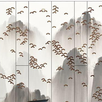 中式屏风画背景墙画 (15)