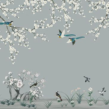 中式屏风画花鸟背景壁纸 (40)