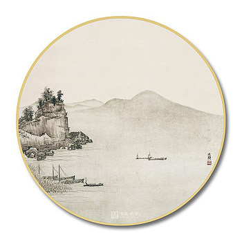 中式圆形挂画 (34)