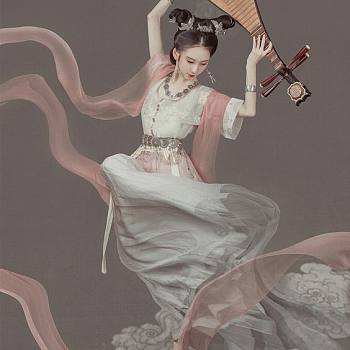 中式古典人物美女仕女图人物字画 (125)
