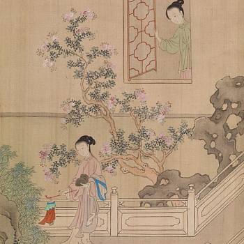 中式古典人物美女仕女图人物字画 (52)
