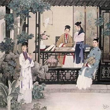 中式古典人物美女仕女图人物字画 (60)