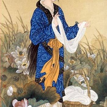 中式古典人物美女仕女图人物字画 (109)