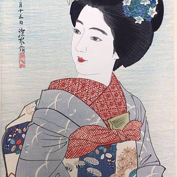 日式日式人物挂画画 (16)