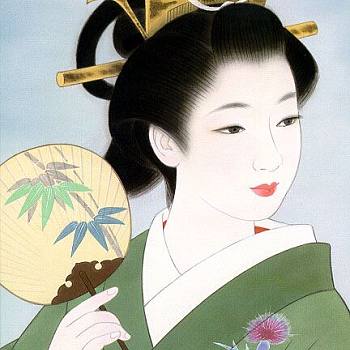 日式日式人物挂画画 (64)