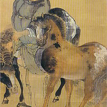 韩国朝鲜族韩式古典人物山水字画 (38)
