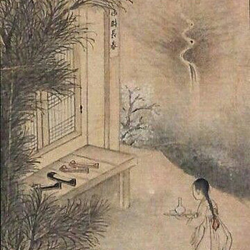 韩国朝鲜族韩式古典人物山水字画 (100)