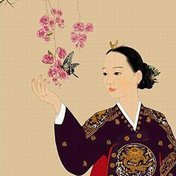 韩国韩式朝鲜族古典人物字画 (94)