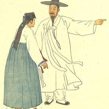 韩国韩式朝鲜族古典人物字画 (139)