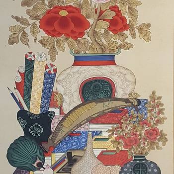 韩国韩式朝鲜族古典山水字画 (119)