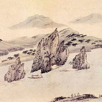 韩国韩式朝鲜族古典山水字画 (121)