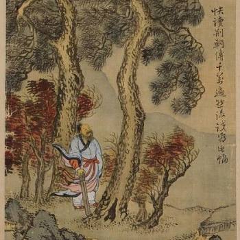 韩国韩式朝鲜族古典山水字画 (123)
