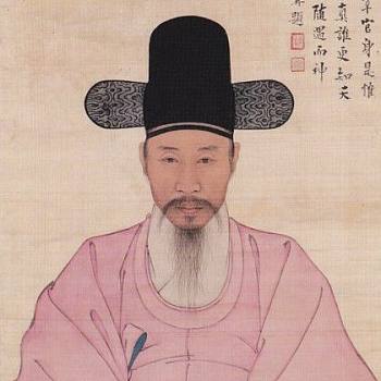 韩国韩式朝鲜族古典人物官员字画 (90)