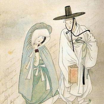 韩国韩式朝鲜族古典人物字画 (114)