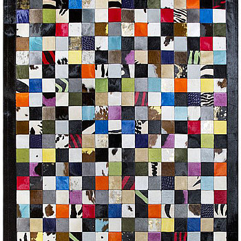动物毛皮地毯皮毛牛皮图案地毯 (134)