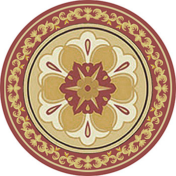 圆形中式欧式圆形花纹地毯 (1)