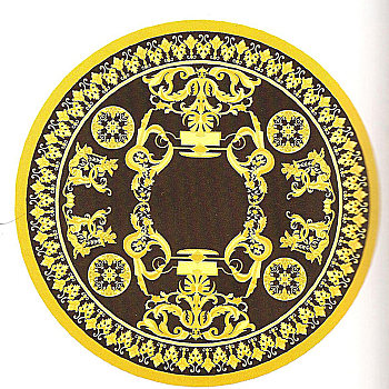 圆形中式欧式圆形花纹地毯 (6)