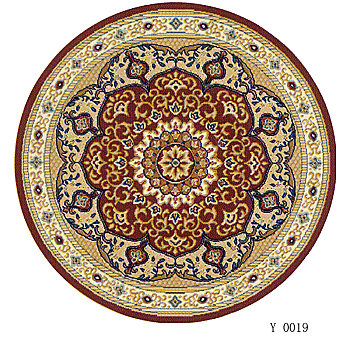圆形中式欧式圆形花纹地毯 (9)