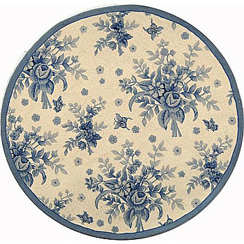 欧式美式古典花纹圆形地毯 (14)