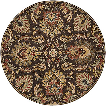欧式美式古典花纹圆形地毯 (17)
