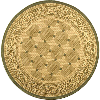 欧式美式古典花纹圆形地毯 (19)