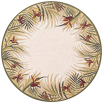 欧式美式古典花纹圆形地毯 (24)