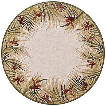 欧式美式古典花纹圆形地毯 (24)