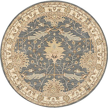 欧式美式古典花纹圆形地毯 (29)