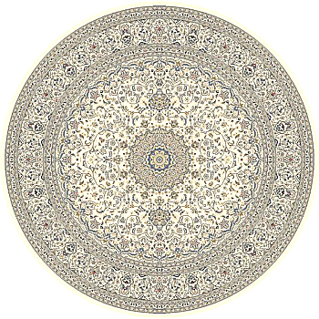 欧式美式古典花纹圆形地毯 (30)