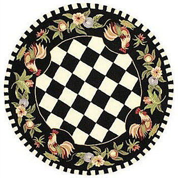 欧式美式古典花纹圆形地毯 (33)
