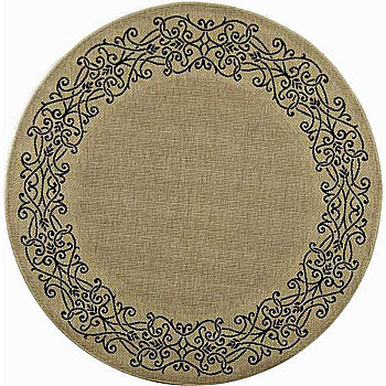欧式美式古典花纹圆形地毯 (40)